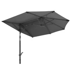 Balkonschirm Salerno Mezza, Mit Schutzhülle, Ca. 150 X 150 Cm -Gartengeschäft Im Freien 3910503030 Balkonschirm Salerno mezzo ca150x150cm anthrazit11 71373