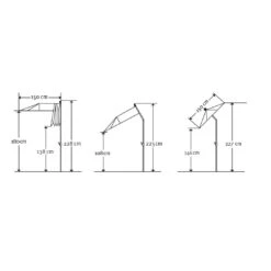 Balkonschirm Salerno Mezza, Mit Schutzhülle, Ca. 150 X 150 Cm -Gartengeschäft Im Freien 3910503030 Balkonschirm Salerno mezzo ca150x150cm anthrazit13 71371