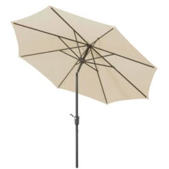 Mittelstockschirm 'Harlem', Ø Ca. 270 Cm, Natur 12 Mittelstockschirm 'Harlem', Ø Ca. 270 Cm, Natur -Gartengeschäft Im Freien 3910503144 Sonnenschirm Harlem natur 7 90442