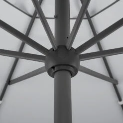 Schneider Sonnenschirm 'Adria', Ø 350 Cm -Gartengeschäft Im Freien 3910503175 Sonnenschirm Adria silbergrau 2 91419