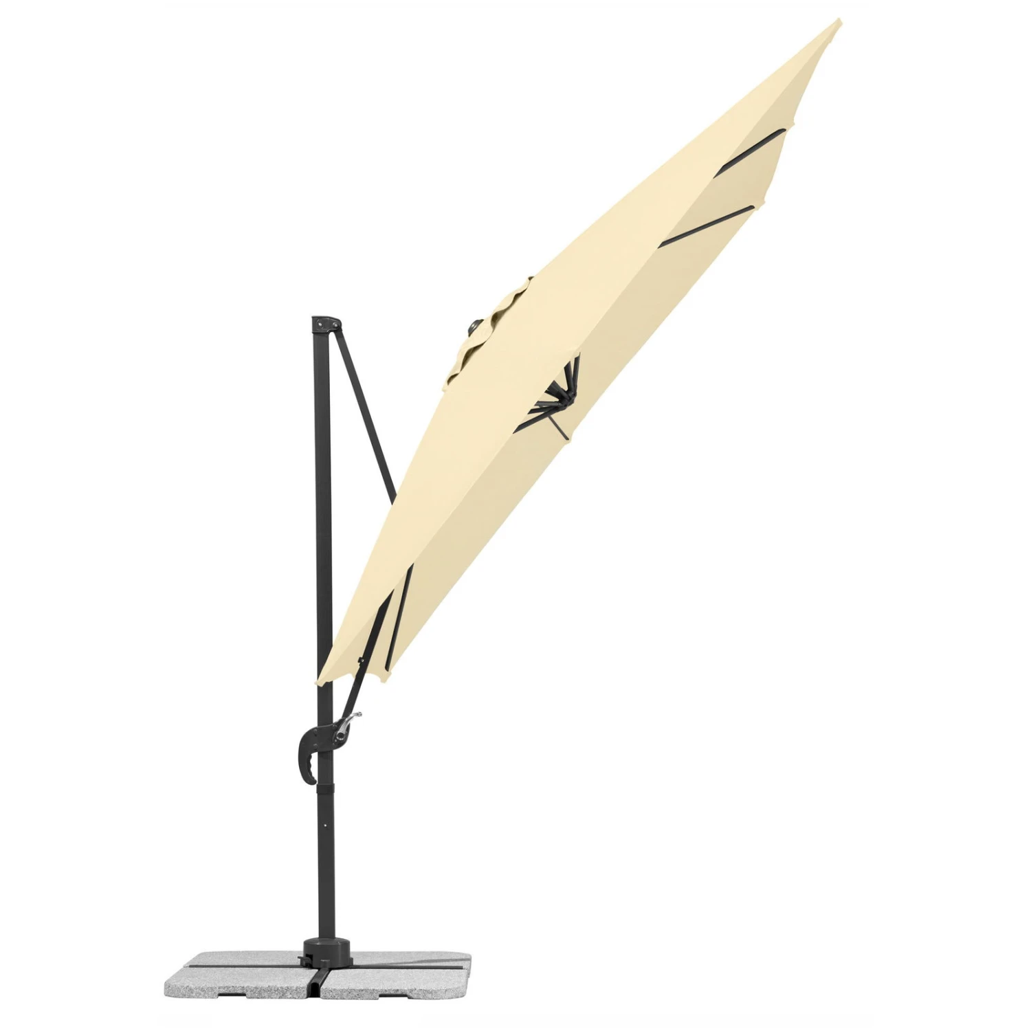 Sonnenschirm 'Rhodos Junior', 270 X 270 Cm, Natur 6 Sonnenschirm 'Rhodos Junior', 270 X 270 Cm, Natur – Bild 4