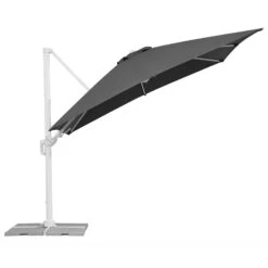 Pendelschirm 'Rhodos Twist Bianco', Ca. 300 X 300 Cm -Gartengeschäft Im Freien 3910503195 Sonnenschirm Rhodos Twist Bianco anthrazit 12 90636