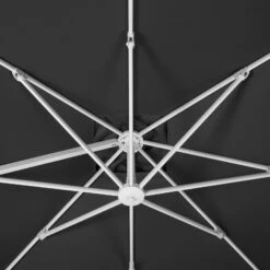 Pendelschirm 'Rhodos Twist Bianco', Ca. 300 X 300 Cm -Gartengeschäft Im Freien 3910503195 Sonnenschirm Rhodos Twist Bianco anthrazit 7 90645