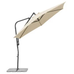 Pendelschirm 'Genua', Ø Ca. 300 Cm, Natur -Gartengeschäft Im Freien 3910503207 Ampelschirm Genua natur 8 90681