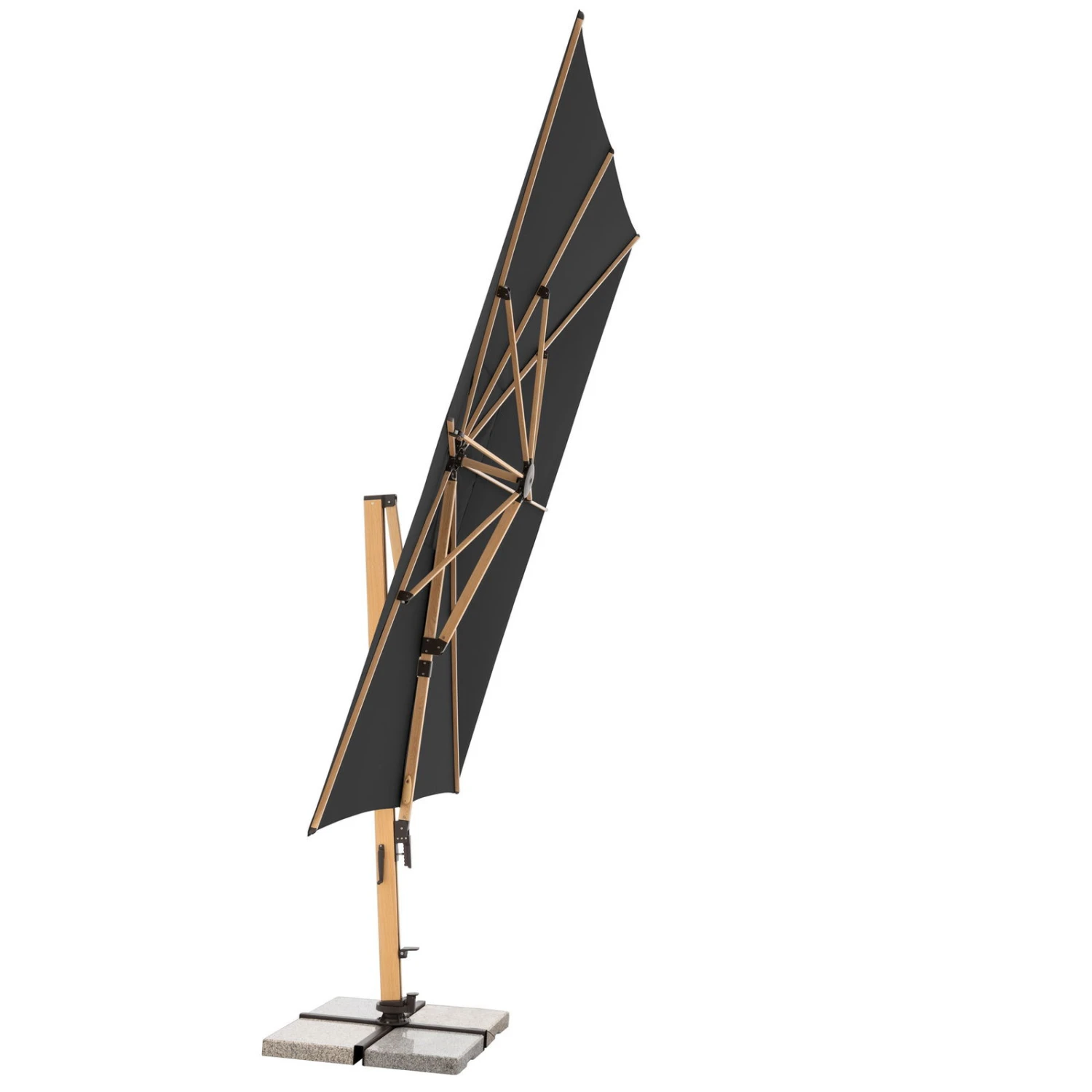 Doppler Pendelschirm 'Alu-Wood XL LED Ultra', Ca. 400 X 300 Cm 10 Doppler Pendelschirm 'Alu-Wood XL LED Ultra', Ca. 400 X 300 Cm – Bild 8