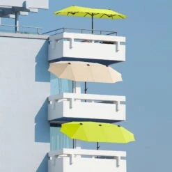 Sonnenschirm 'Salerno', Silbergrau, Ca. 300 X 150 Cm -Gartengeschäft Im Freien 3910503334 Sonnenschirm Salerno ca 300x150cm silbergrau 1 1 119223