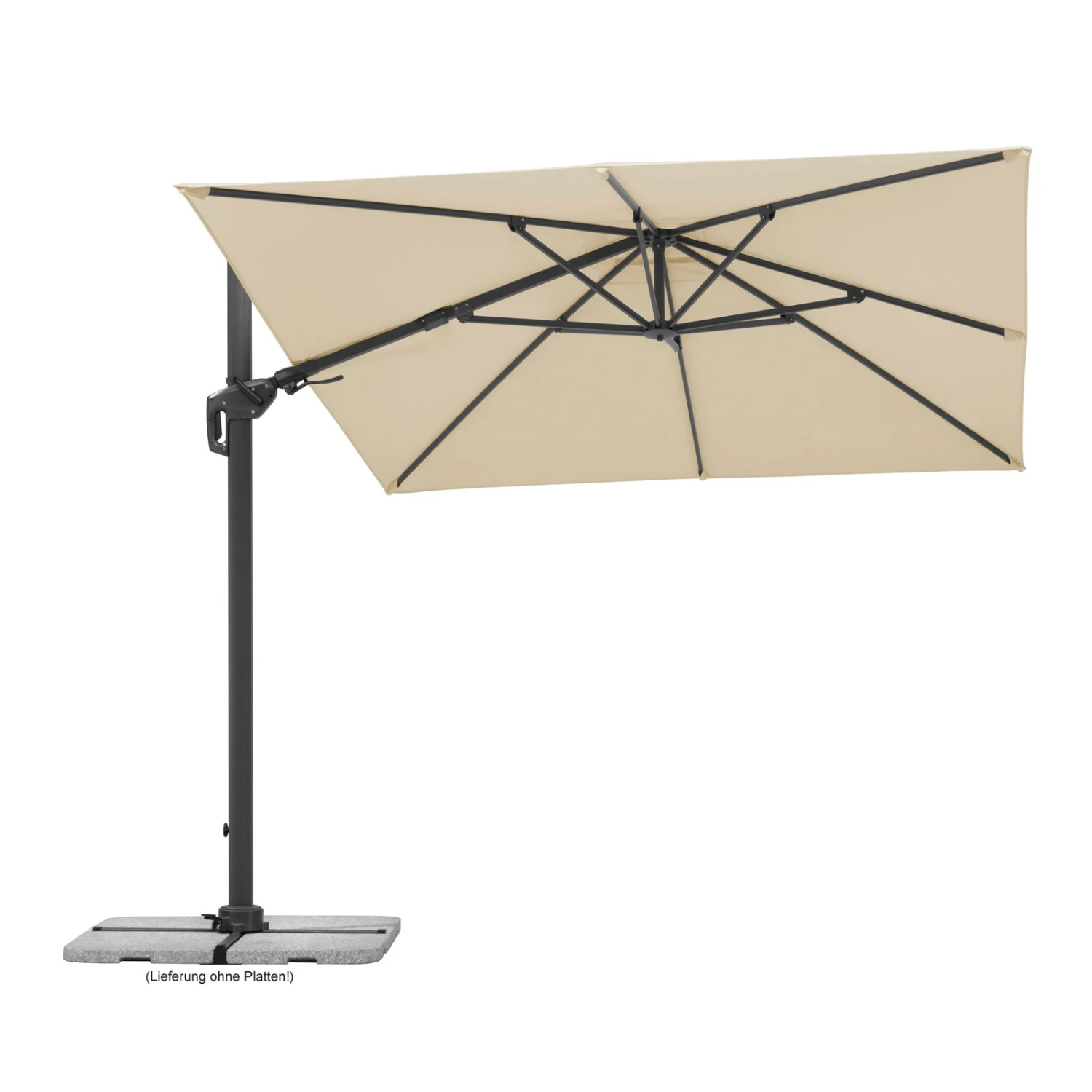 Sonnenschirm 'Rhodos Twist', 350 X 260 Cm, Natur 13 Sonnenschirm 'Rhodos Twist', 350 X 260 Cm, Natur – Bild 11