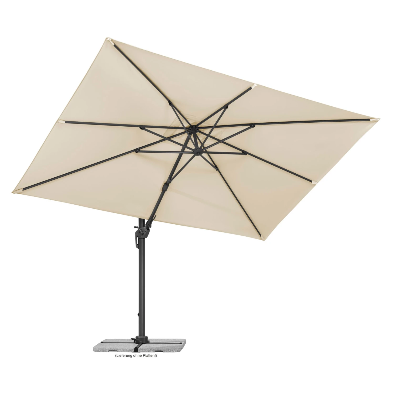 Sonnenschirm 'Rhodos Twist', 350 X 260 Cm, Natur 10 Sonnenschirm 'Rhodos Twist', 350 X 260 Cm, Natur – Bild 8