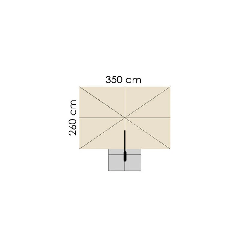 Sonnenschirm 'Rhodos Twist', 350 X 260 Cm, Natur 17 Sonnenschirm 'Rhodos Twist', 350 X 260 Cm, Natur – Bild 15