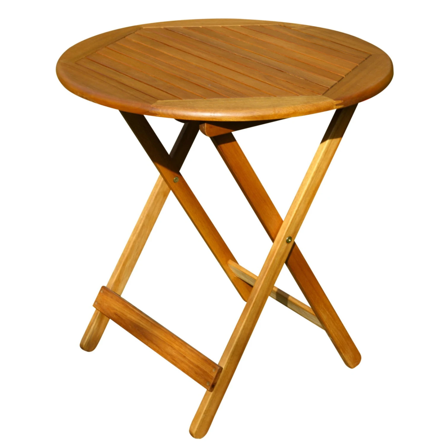 Klapptisch 'Carolina', Braun, Akazie, Ø 70 Cm 3 Klapptisch 'Carolina', Braun, Akazie, Ø 70 Cm