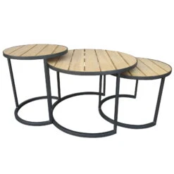 Beistelltisch 'Nestling', Schwarz, Natur