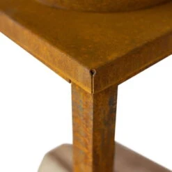 Edelstahl-Feuerstelle 'Fyro 80', Rost, 100 X 100 X 80 Cm -Gartengeschäft Im Freien 3920100738 Feuerstelle Fyro 80 Rost Optik 2 125221