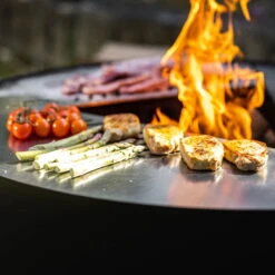 Edelstahl-Feuerstelle 'TRIA', Schwarz, 100 X 55 X 100 Cm -Gartengeschäft Im Freien 3920100753 Feuerstelle TRIA schwarz 4 110908