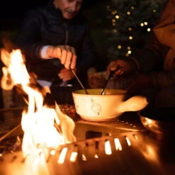 Edelstahl-Feuerstelle 'TRIA', Schwarz, 100 X 55 X 100 Cm -Gartengeschäft Im Freien 3920100753 Feuerstelle TRIA schwarz ca100x55x100cm 1 125237