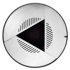 Edelstahl-Feuerstelle 'TRIA', Schwarz, 100 X 55 X 100 Cm -Gartengeschäft Im Freien 3920100753 Feuerstelle TRIA schwarz ca100x55x100cm 5 125235