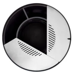 Edelstahl-Feuerstelle 'TRIA', Schwarz, 100 X 55 X 100 Cm -Gartengeschäft Im Freien 3920100753 Feuerstelle TRIA schwarz ca100x55x100cm 6 125242