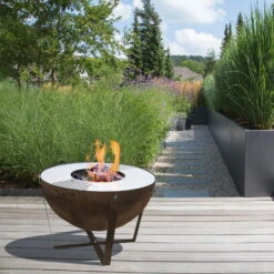 Feuerschale 'Dakota', Rostfarben, Ca. 60 X Ø 80 Cm -Gartengeschäft Im Freien 3920100762 Feuerstelle Dakota ca 80cm rund 1 1 118576
