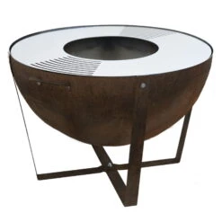 Feuerschale 'Dakota', Rostfarben, Ca. 60 X Ø 80 Cm -Gartengeschäft Im Freien 3920100762 Feuerstelle Dakota ca 80cm rund 2 118575