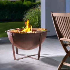 Feuerschale 'Dakota', Rostfarben, Ca. 60 X Ø 80 Cm -Gartengeschäft Im Freien 3920100762 Feuerstelle Dakota ca 80cm rund 3 118574