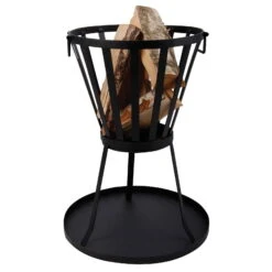 Bodenplatte Für Feuerkorb, Schwarz, Weichstahl, Ca. 50,3 X 50,3 X 3 Cm, 1,47 Kg -Gartengeschäft Im Freien 3920150145 Bodenplatte Feuerkorb 4 113470