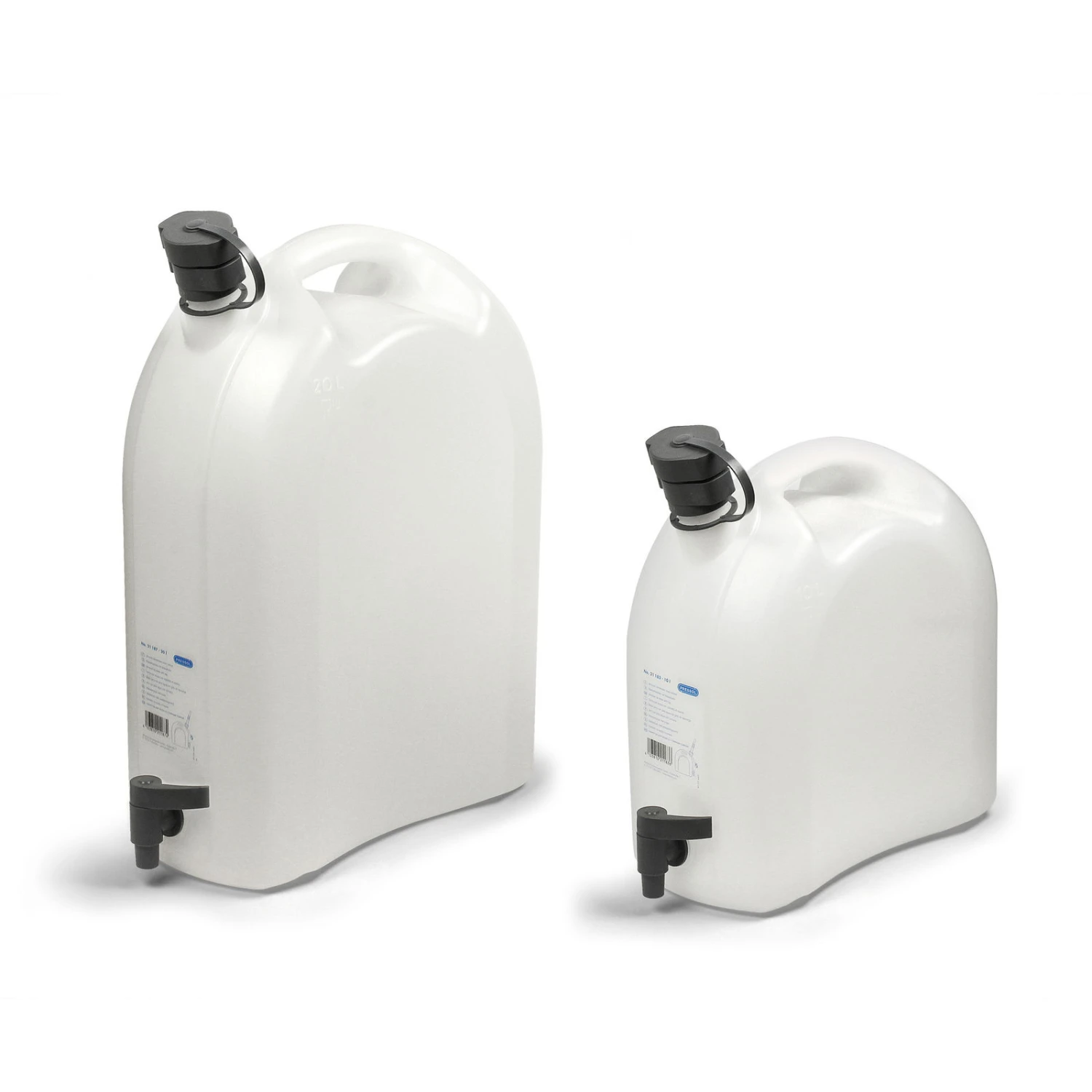 Wasserkanister Mit Gießtülle, Weiß, 10 Liter 3 Wasserkanister Mit Gießtülle, Weiß, 10 Liter