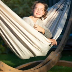 LA SIESTA Doppel-Hängematte Brisa, Vanilla, Outdoor Material, Bis 160 Kg, Wetterfest -Gartengeschäft Im Freien 3940200279 Doppel Haengematte Brisa vanilla Outdoor Material 10 61115