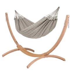 LA SIESTA Doppel-Hängematte Brisa, Almond, Outdoor Material, Bis 160 Kg, Wetterfest -Gartengeschäft Im Freien 3940200281 Doppel Haengematte Brisa almond Outdoor Material 3 61237