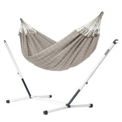 LA SIESTA Doppel-Hängematte Brisa, Almond, Outdoor Material, Bis 160 Kg, Wetterfest -Gartengeschäft Im Freien 3940200281 Doppel Haengematte Brisa almond Outdoor Material 4 61236