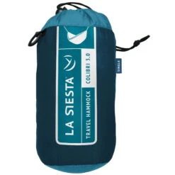 LA SIESTA Single-Reisehängematte Colibri 3.0, River, Nylon, Bis 180 Kg, Reißfest, Leicht -Gartengeschäft Im Freien 3940200283 Single Reisehaengematte Colibri 3 0 river Nylon Stoff 1 61213