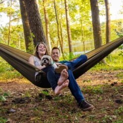 LA SIESTA Doppel-Reisenhängematte Colibri 3.0, Canyon, Bis 180 Kg, Reißfest, Leicht -Gartengeschäft Im Freien 3940200287 Doppel Reisehaengematte Colibri 3 0 Canyon Nylon Stoff 4 61165
