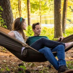 LA SIESTA Doppel-Reisenhängematte Colibri 3.0, Canyon, Bis 180 Kg, Reißfest, Leicht -Gartengeschäft Im Freien 3940200287 Doppel Reisehaengematte Colibri 3 0 Canyon Nylon Stoff 9 61160