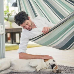 Single-Hängematte 'Paloma', La Siesta, Grau, Bio-Baumwolle, 26 X 21 X 19 Cm -Gartengeschäft Im Freien 3940200302 Single Haengematte Paloma Geschenkbox Bio Baumwolle 6 86547