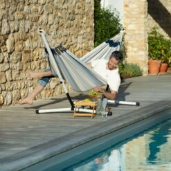 LA SIESTA Doppel-Hängematte 'Brisa', Sea Salt -Gartengeschäft Im Freien 3940200305 Doppel Haengematte Brisa Sea Salt wetterbestaendig 1 86040