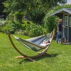 LA SIESTA Hängematte 'Modesta', Olive, L 300 X B 140 Cm 16 LA SIESTA Hängematte 'Modesta', Olive, L 300 X B 140 Cm -Gartengeschäft Im Freien 3940200331 Single Haengematte Modesta Olive Bio Baumwolle 4 106174