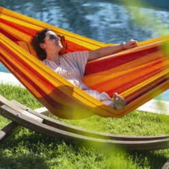 LA SIESTA Hängematte 'Modesta', Volcano 8 LA SIESTA Hängematte 'Modesta', Volcano -Gartengeschäft Im Freien 3940200332 Doppel Haengematte Modesta Volcano Bio Baumwolle 7 106096