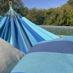 LA SIESTA Hängematte 'Modesta', Lagoon -Gartengeschäft Im Freien 3940200333 Doppel Haengematte Modesta Lagoon Bio Baumwolle 4 106100