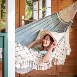 LA SIESTA Kingsize Hängematte 'Bossanova', Fjord -Gartengeschäft Im Freien 3940200349 Kingsize Haengematte Bossanova Fjord Bio Baumwolle 3 106155