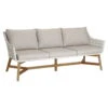 Best Lounge-Couch "Paterna" 3-Sitzer, Mit Auflage -Gartengeschäft Im Freien 3950100795 LoungeCouch Paterna 3Sitzer Teakholz inkl Auflage 34739