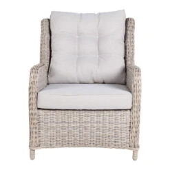 Kölle Geflecht-Sessel Jumbo Inkl. Hocker, Mit Auflage -Gartengeschäft Im Freien 3950100895 Geflechtsessel Jumbo Koelle inkl Hocker rattanbraun inkl Auflage 47963