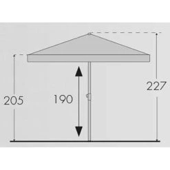Doppler Rechteckschirm 'Active Paragon', Ca. 180 X 120 Cm, Natur -Gartengeschäft Im Freien Active 180x120 Abmessung 67392