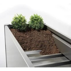 Biohort Pflanzbeet "Belvedere", Verzinktes Stahlblech, Zeitloses Design, Einlegeboden -Gartengeschäft Im Freien pflanzbeet belvedere zwischenboden dunkelgrau metallic 65057 1